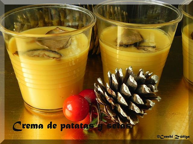 Crema De Patatas Y Setas