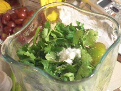 Una vez lista la Salsa Verde,