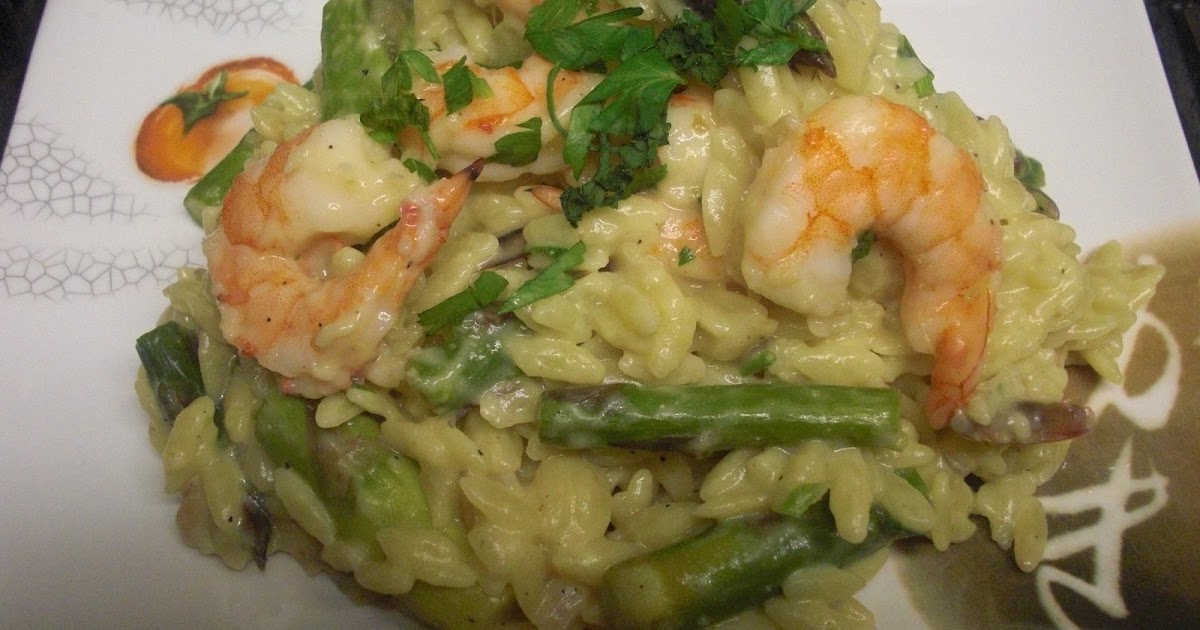 COCINA Y ALGO MAS... Risotto De Esparrago Y Camarones...