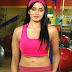 Vimala Raman Hot  Cleavage Showing - Gym Stills