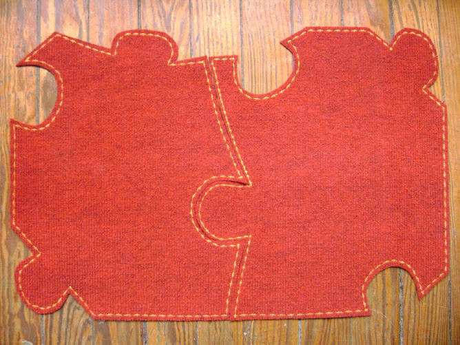 ALFOMBRA Rojo y Ocre