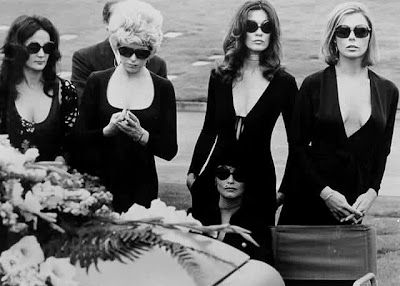 The stars of Invasion of the Bee Girls from 1973. My Favorite, Anitra Ford, is second from the right.
