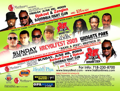 Schedule Of Kreyole Fest At Wingate Park In Brooklyn Ny For 2022 The Bajan Reporter | Kreyolfest! Sunday, June 28, 2009 - Wingate Park:  Brooklyn, New York | The Bajan Reporter