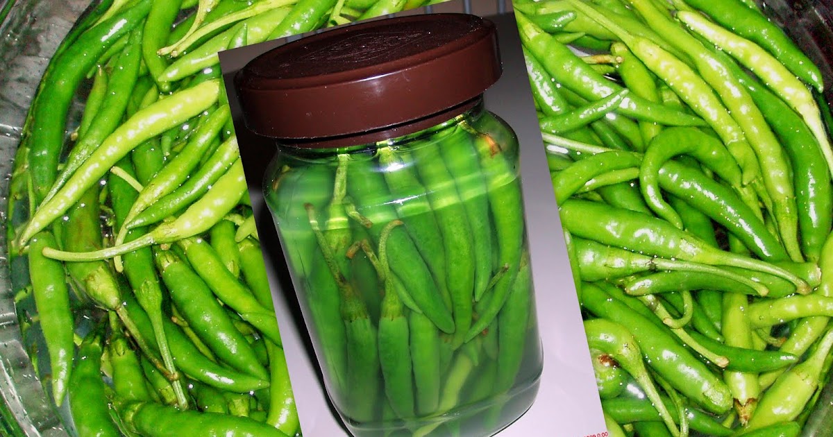 These are a few of my favourite things.... Green chillies preserved in