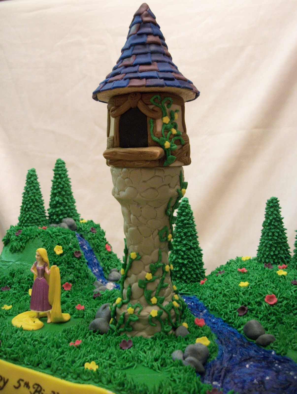 Tangled Castle Cake