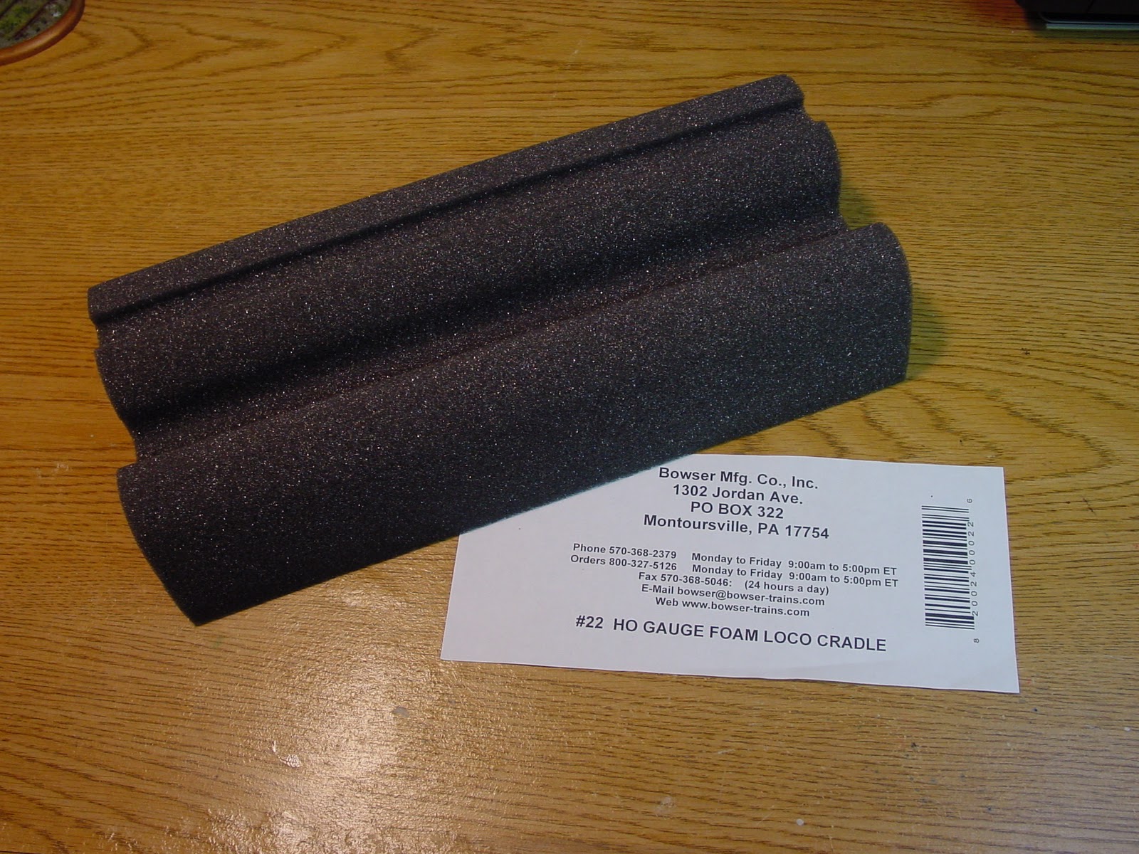 Foam Cradle Bowser 22 HO Scale HO Scale