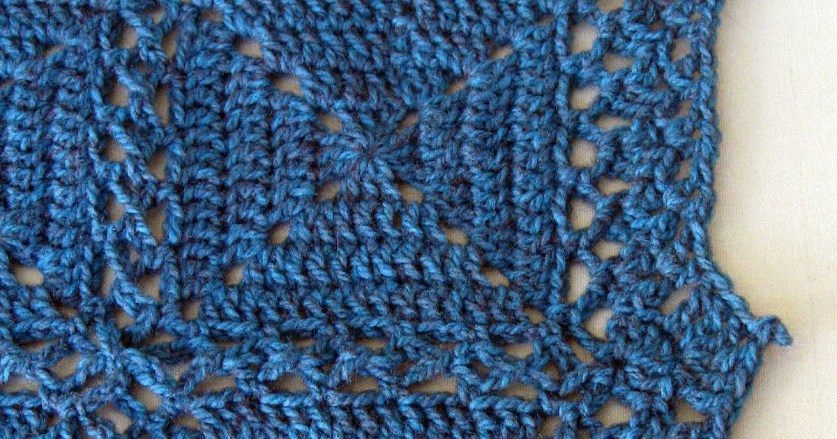 Loops and Ramblings "V" Stitch Border