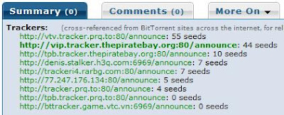tracker list from Isohunt: