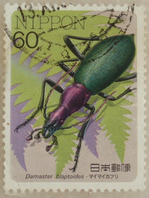 Steve 在日本的生活 日本郵便的昆蟲切手