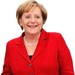 Merkel in Rot in Moskau