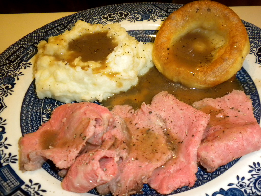 Life is Delicious Sara's Roast Beef and Yorkshire Pudding Served with
