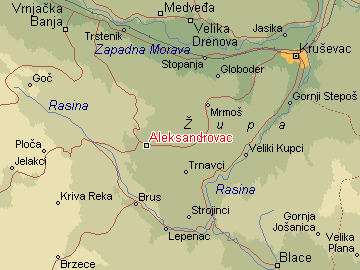 mapa srbije aleksandrovac Per@ Travel: ALEKSANDROVAC mapa srbije aleksandrovac