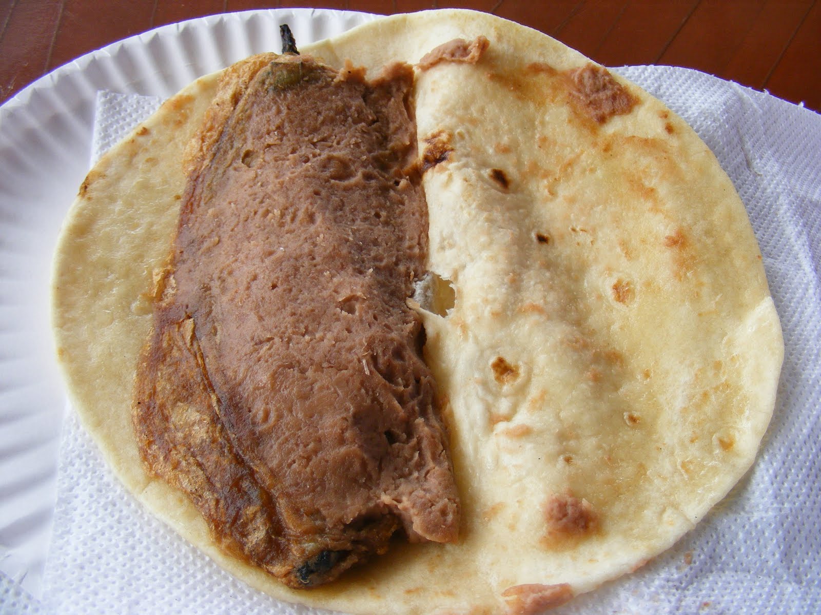 Street Gourmet LA Villa Ahumada,ChihuahuaA Quesadilla and Burrito