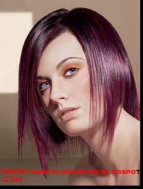 Short Hairstyles 2014 Purple Hair Color Ideas