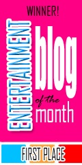 Entertainment Blog of the Month Official Badge Entertainment Blog of the Month