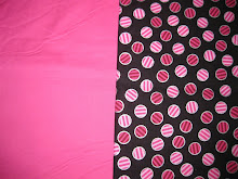 Pink/Pink & black dots and stripes