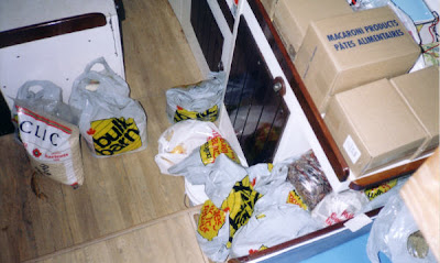 Stocking up with food