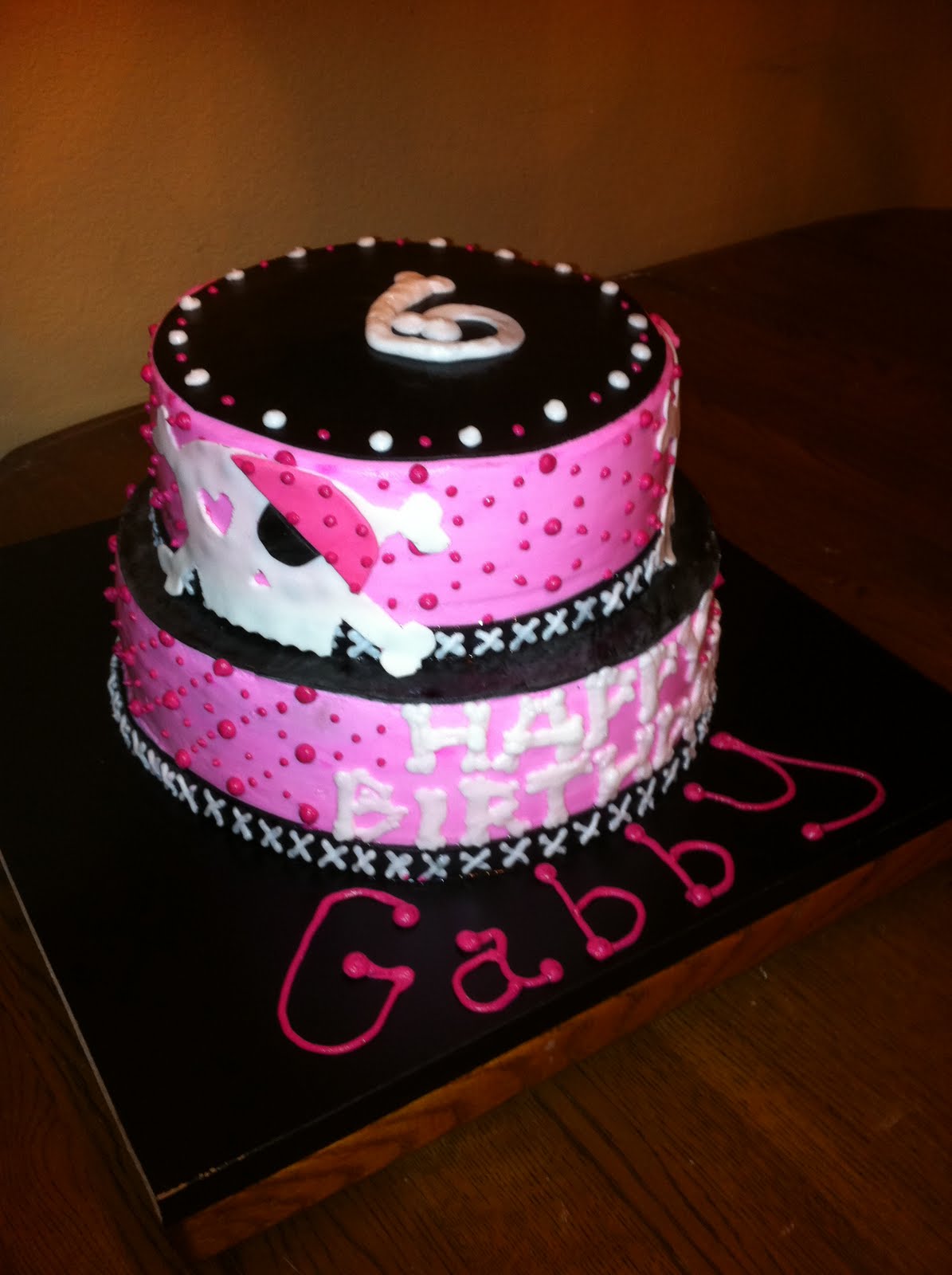 Pink Pirate Cake