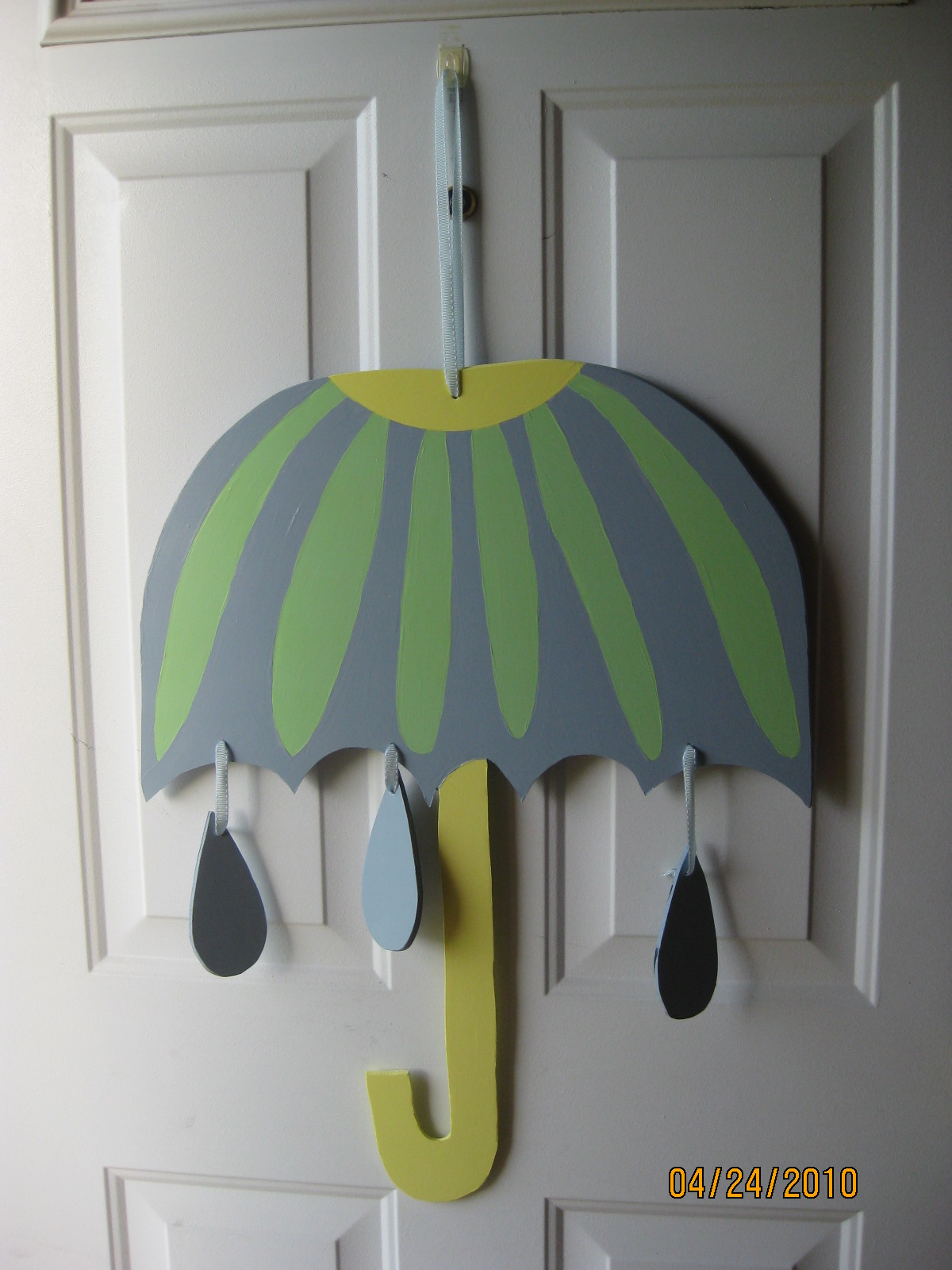 Umbrella Wood door hangers, Door decorations, Front door decor