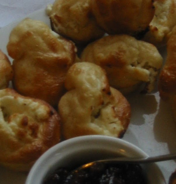 You'll have had your tea? Yorkshire Pudding with Goat Cheese and Chutney