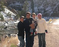 con sus hijos en Colorado