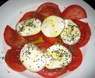 tomatoes and mozzarella