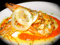 Grilled Prawns at Locanda Verde