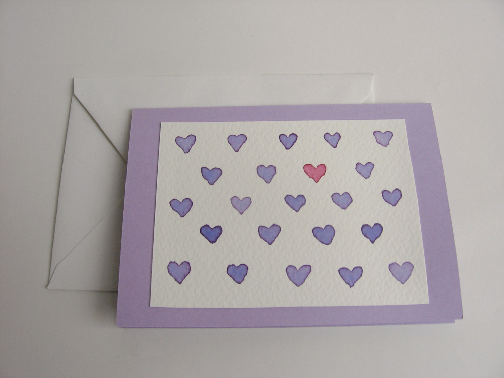 Needle and Spatula: Handpainted Watercolor Valentines Cards - How To