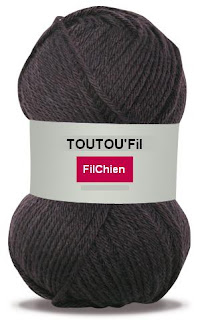 tricot en poils de chient