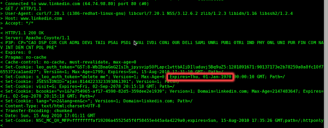 Analizando cabeceras HTTP 1 linkedin