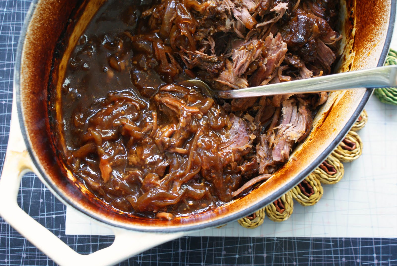 Pulled Braised Beef and Onions Dinner With Julie