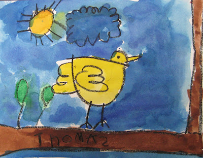 Kindergarten Birds • TeachKidsArt