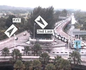 Live Traffic camera at Woodlands checkpoint - O      M      G