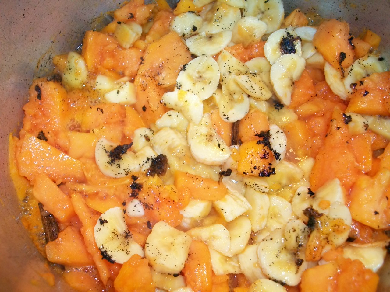 Recettes Mauriciennes et d'Ailleurs Crumble de papaye et de banane, à