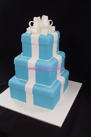 Tiffany 3 tier stacked cake