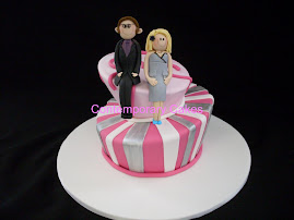 Mad Hattters Cake with personalised figurines