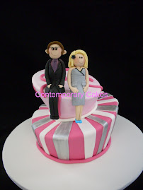 Mad Hatters Cake with personalised figurines