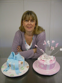 Me with some of my cake classes cakes.