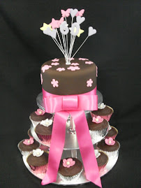 60th Birthday cupcake tower