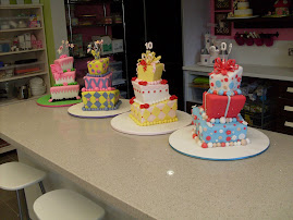 3 tier Square mad Hatters Cake