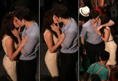 Edward and Bella kiss - Twilight 4 movie