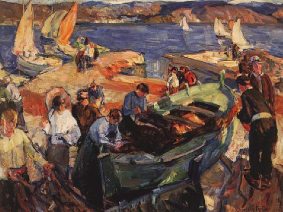 Peaceful Street Work Impresionisme