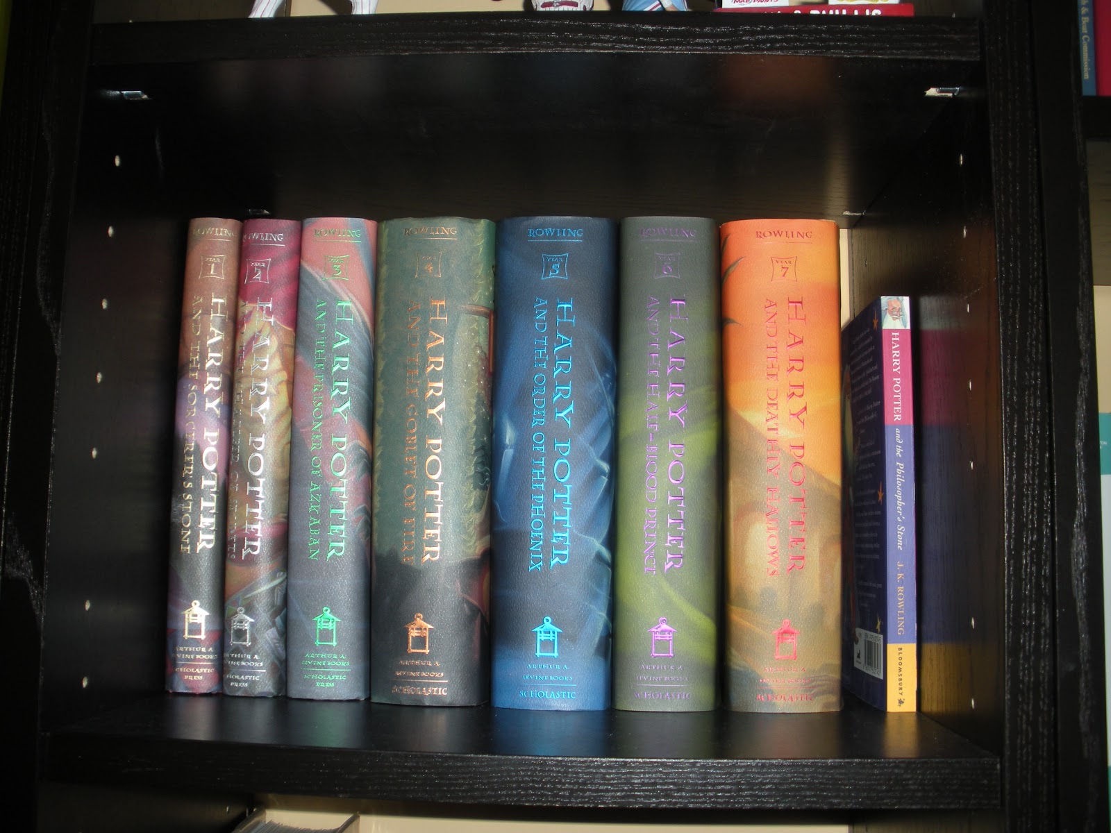 First Novels Club: The bookcase in all its glory.