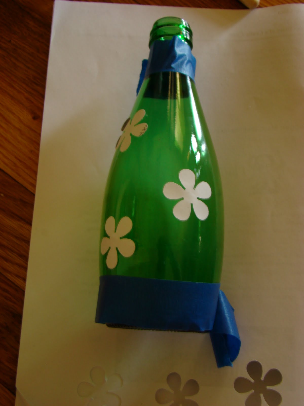 Bubblegum and Duct Tape Cute Home Made Glass Vase