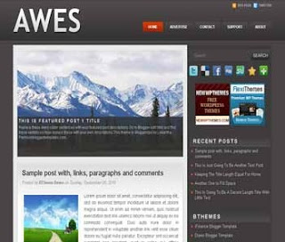 Awes Blogger Template