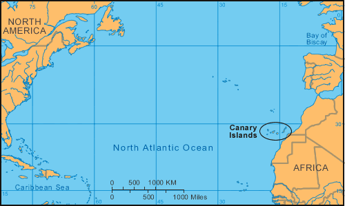 Canary Current Map