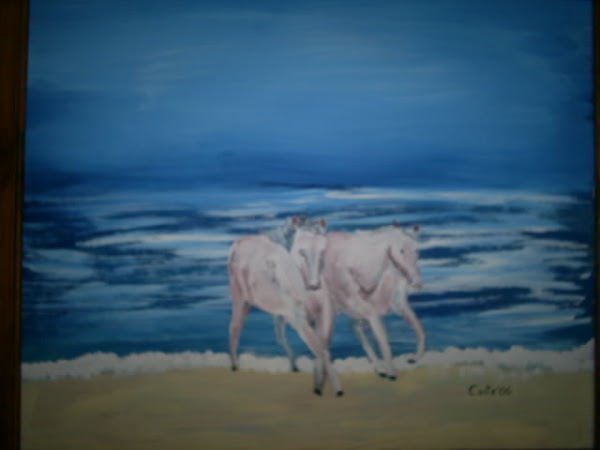 Caballo en la playa