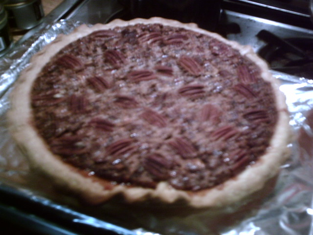 Chocolate Bourbon Pecan Pie