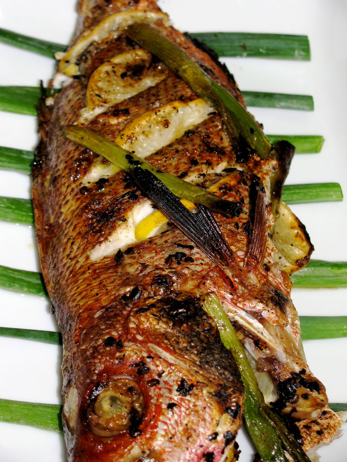 PASSION ON THE STOVE TOP: Bahamian Style Whole Broiled Red Snapper