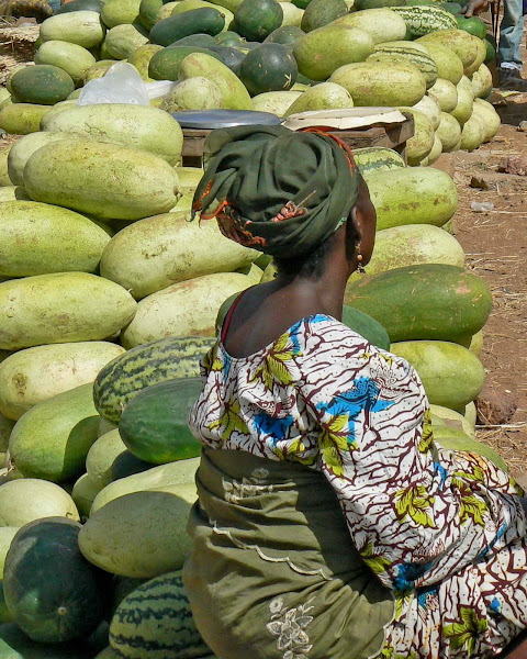 Lady Selling Watermellons